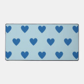 Bleu mignon simple Motif de coeur (Recto)