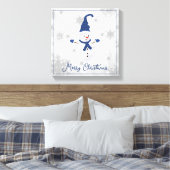 Bleu mignon toile Snowman (Insitu(Chambre))