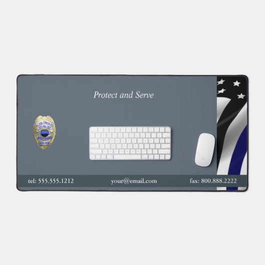 Bleu mince Badge de garde du frère (Clavier et souris)