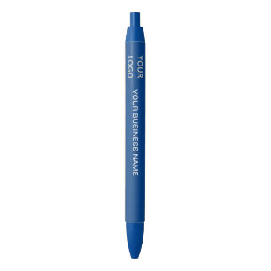 Bleu Modèle de stylo promotionnel pour votre entreprise