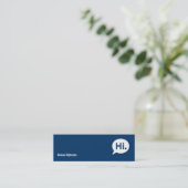 Bleu moderne - carte de profil de datation (Debout devant)