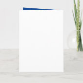 Bleu Moderne Photo Graduation Invitation (Dos)