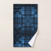 bleu monochrome (Serviette à main)