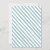 Bleu montgolfière bébé garçon douche Invitation (Dos)