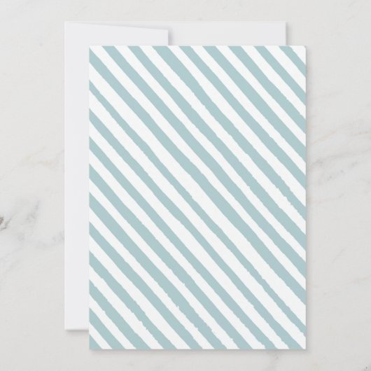 Bleu montgolfière bébé garçon douche Invitation (Dos)