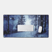 Bleu Moonlit Forêt magique Scène d'hiver (Clavier et souris)