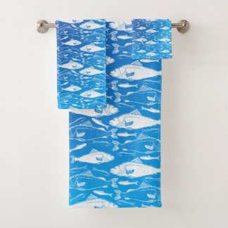 Bleu Motif de poisson