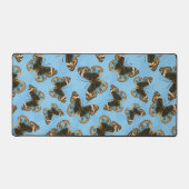 Bleu motif papillon Pansy (Recto)