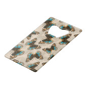 Bleu motif papillon Pansy sur blanc (Dos Angle)