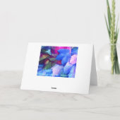 Bleu N Feuilles Rose - Penser À Votre Carte (Dos)