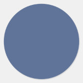 Bleu naturel tendance - Sticker rond (Devant)
