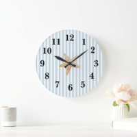 Bleu Nautique Bleu Bleu Bleu Grosse Horloge