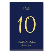 Bleu Nautique Mariage Cartes de Place Cartes de Ta (Dos)