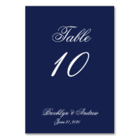 Bleu Nautique Mariage Cartes de Place Cartes de Ta