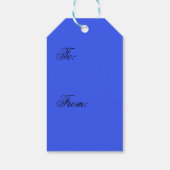 Bleu no.2, Étiquette cadeau bleue (Dos)