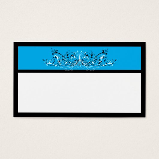 Bleu Noir Blancs Favoriser les cartes (Devant)