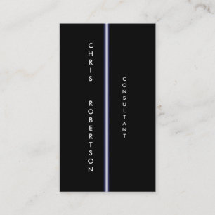 Bleu Noir Bleu Attractif Carte de visite de charme