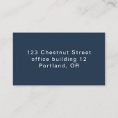 Bleu noir Carte de visite de l'aide sanitaire à do (Dos)