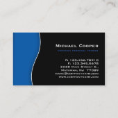 Bleu noir professionnel de carte de visite de (Dos)