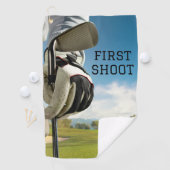 Bleu noir simple minimaliste Meilleures serviettes (En situation)