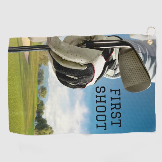 Bleu noir simple minimaliste Meilleures serviettes (Horizontal)