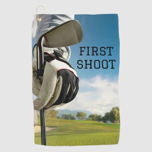 Bleu noir simple minimaliste Meilleures serviettes (Devant)