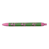 Bleu Nom Angela floral, stylo (Devant)