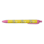 Bleu Nom Cheryl Avec Éléphants Frangipani, Stylo (Bas)