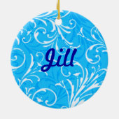 Bleu Nom ornemental Ornement (Dos)