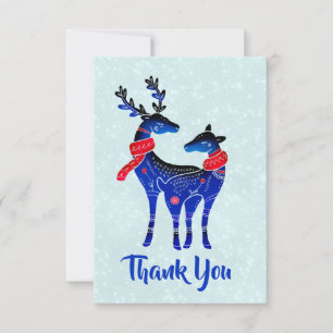 Bleu Nordic Reindeer Pair Merci