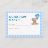 Bleu nous pouvons attendre Guess Combien de carte  (Devant)