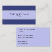 Bleu nuances professionnels simples cartes de visi (Devant / Derrière)