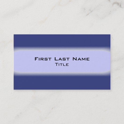 Bleu nuances professionnels simples cartes de visi (Devant)