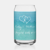 Bleu océan mer aquarelle plage (Recto)