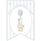 Bleu oie soie 12 mois Bannière photo (Premier drapeau)