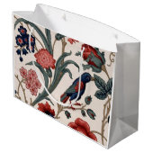 Bleu oiseau et sac cadeau fleuri (Dos Angle)