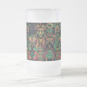 Bleu ondulé "Aztec Dream" Mug en verre de 473ml (Centre)