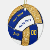 Bleu Or Blanc, Ornements de volley-ball personnali (Gauche)