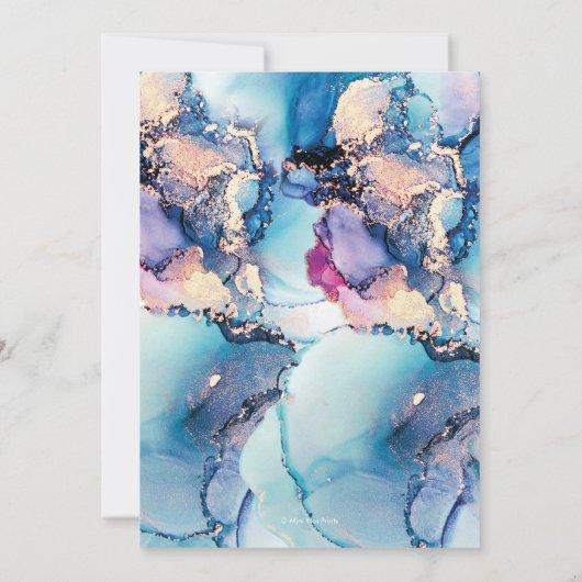 Bleu or Brunch & Bubbly Invitation de douche nupti (Dos)