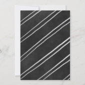 Bleu & Or Douche bébé Invitations - Pois (Dos)