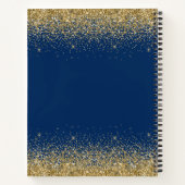 Bleu & Or Photo Graduation Livre d'invités (Dos)