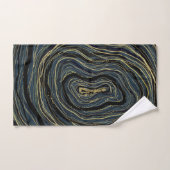 Bleu or spiral glam Art (Serviette à main)
