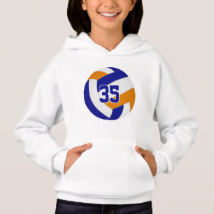 bleu orange équipe couleurs jersey numéro vollebal