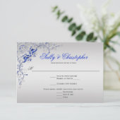 Bleu orange et floral Argent RSVP (Debout devant)