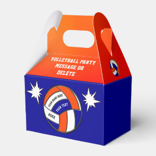 Bleu, Orange Personnalisé, Ballotins de volley-bal