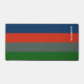 Bleu Orange Vert Motif Personnalisé (Recto)