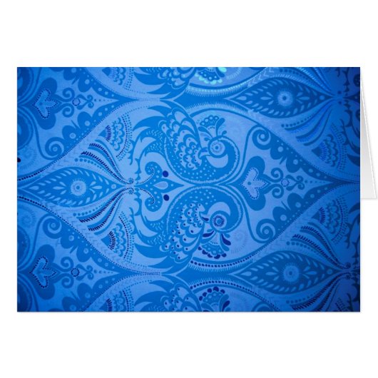 Bleu Oriental Peacock Birds (Devant horizontal)
