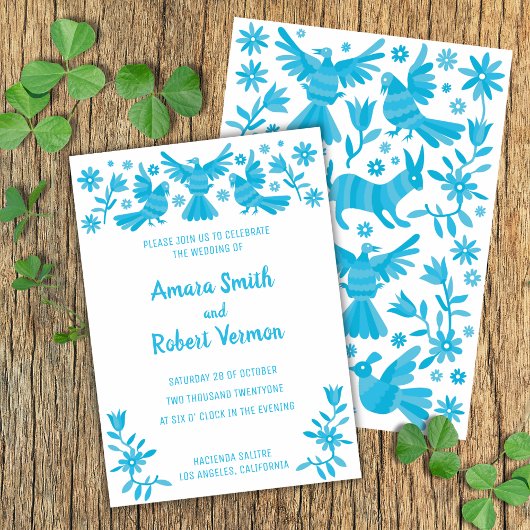 BLEU OTOMI FAIRE-PART