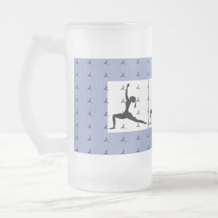 Bleu ou 'Choisir une couleur' Mug de Yoga givrée (