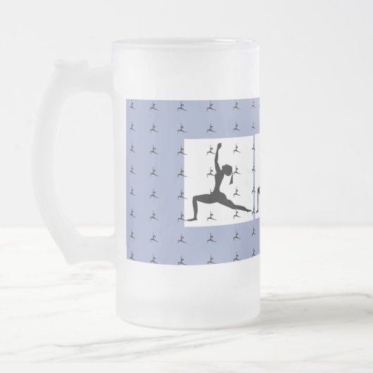 Bleu ou 'Choisir une couleur' Mug de Yoga givrée ( (Gauche)